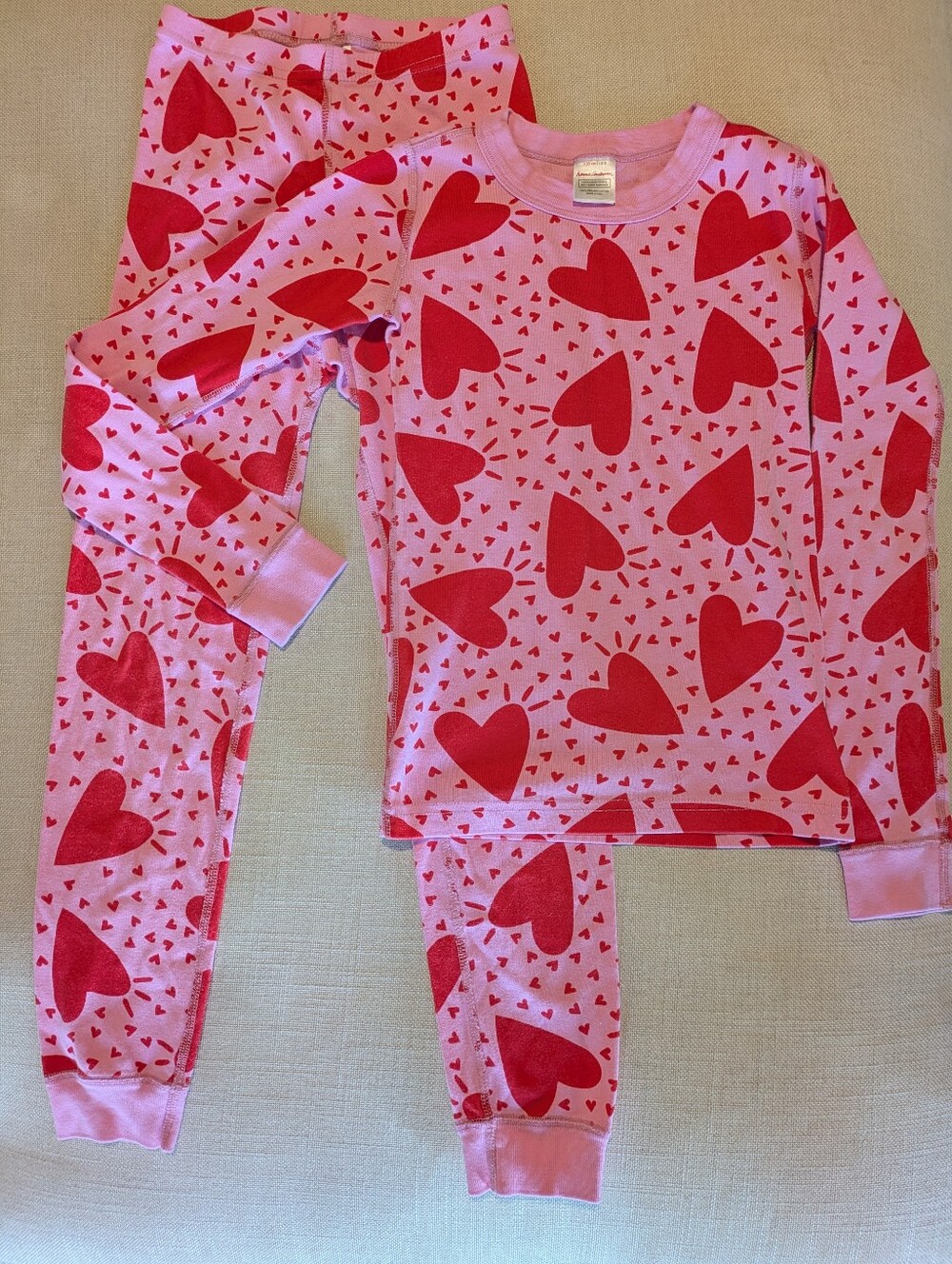 Hanna Andersson Long John Pajamas Size 130